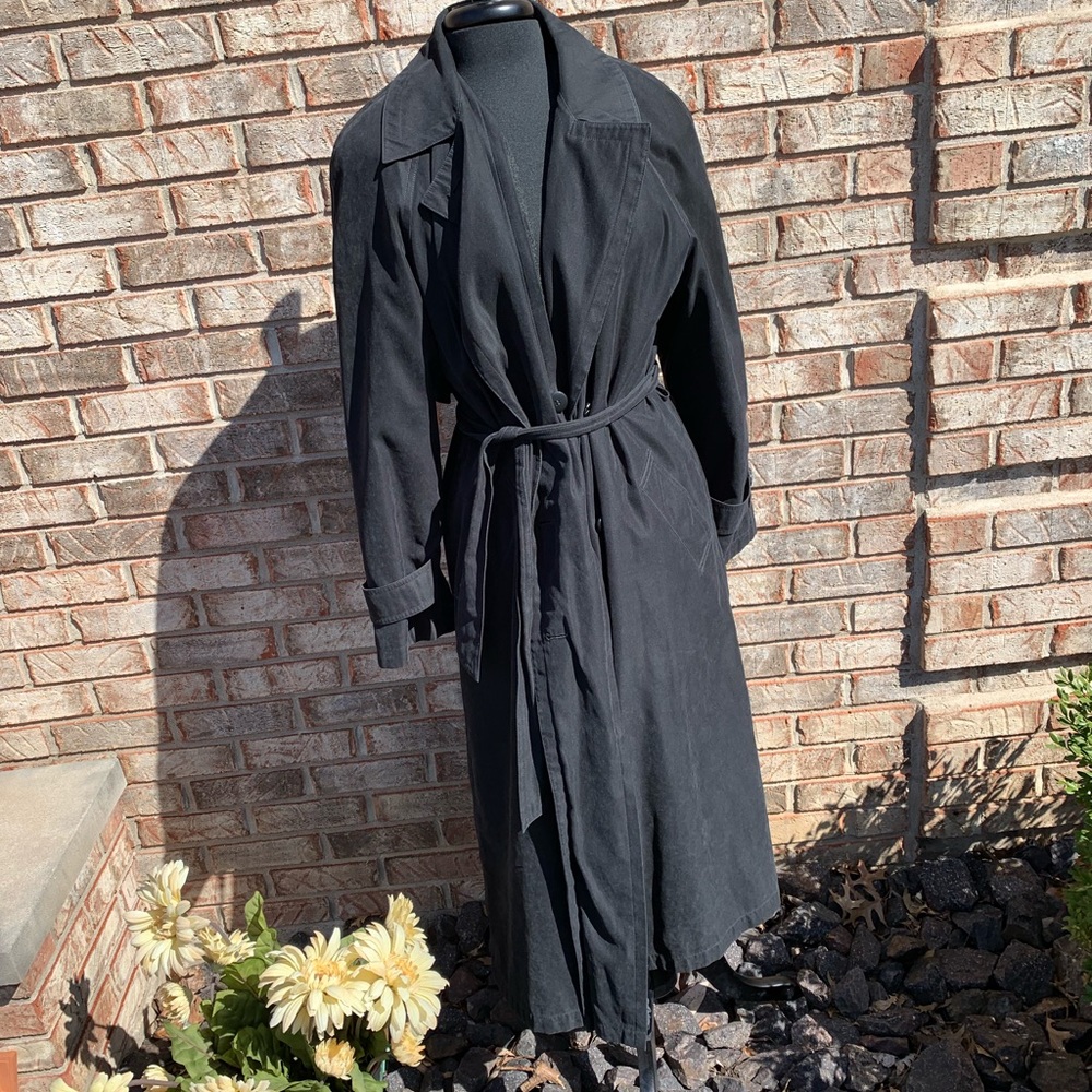 Black Womens trench coat